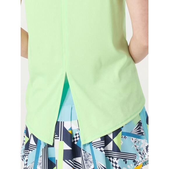 Lucky‎ in Love Women Rib Tie Back Tennis Tank Keylime Size L(12) - Picture 3 of 8